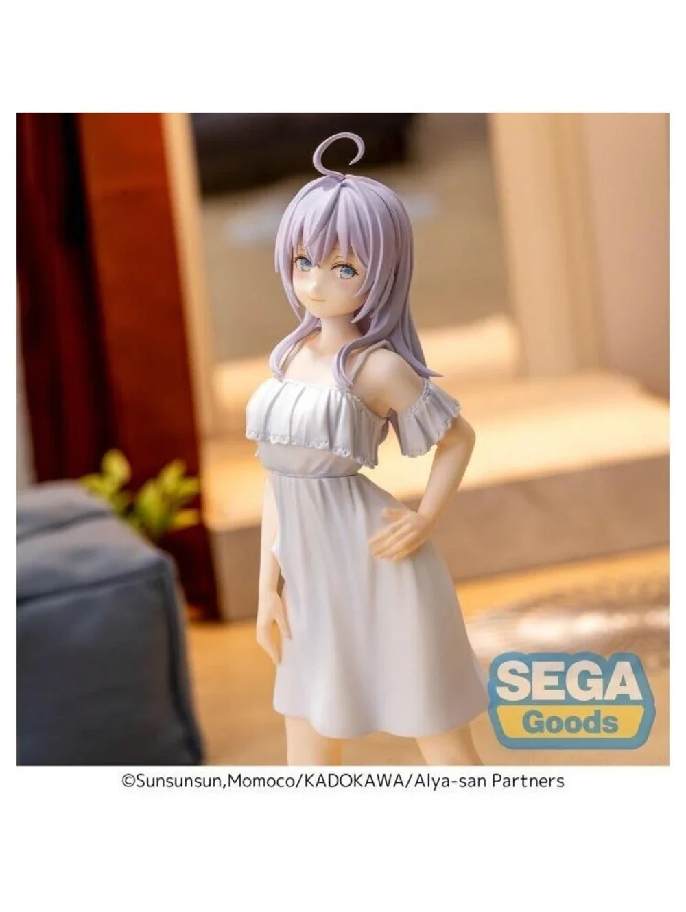 Sega Luminasta Alya-san Alisa Kujou Figure White New Summer Dress NIB US Seller
